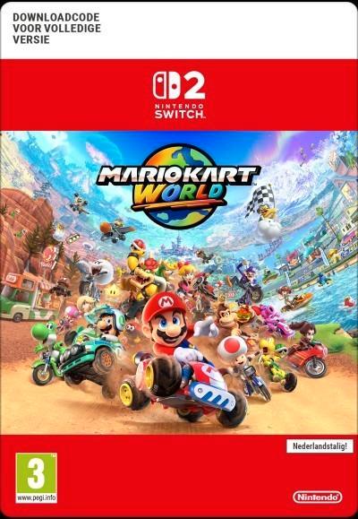 Nintendo Switch 2 - Mario Kart World DIGITAAL, Spelcomputers en Games, Games | Nintendo Switch, Nieuw, Racen en Vliegen, 3 spelers of meer