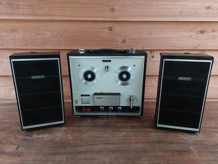 Sony TC-252 Bandrecorder met Speakers, Audio, Tv en Foto, Bandrecorders, Bandrecorder, Ophalen of Verzenden