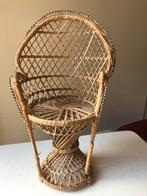 Vintage rotan poppenstoel, teab, Ophalen
