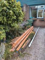 Partij onbewerkte en ontspijkerde houten balken | gratis, Ophalen, Gebruikt, 250 cm of meer, Balken