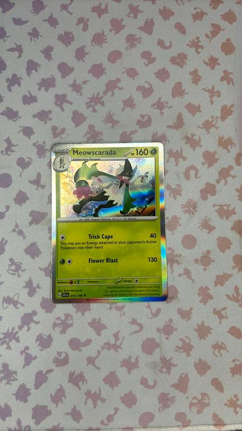 Meowscarada, Hobby en Vrije tijd, Verzamelkaartspellen | Pokémon, Zo goed als nieuw, Ophalen of Verzenden