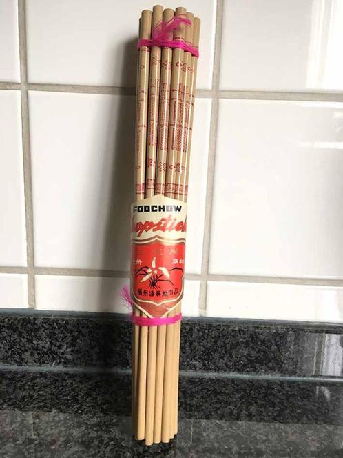 Vintage Foochow Eetstokjes chopsticks 10 setjes - Nieuw, Huis en Inrichting, Keuken | Bestek, Nieuw, Los bestek, Hout, Ophalen of Verzenden