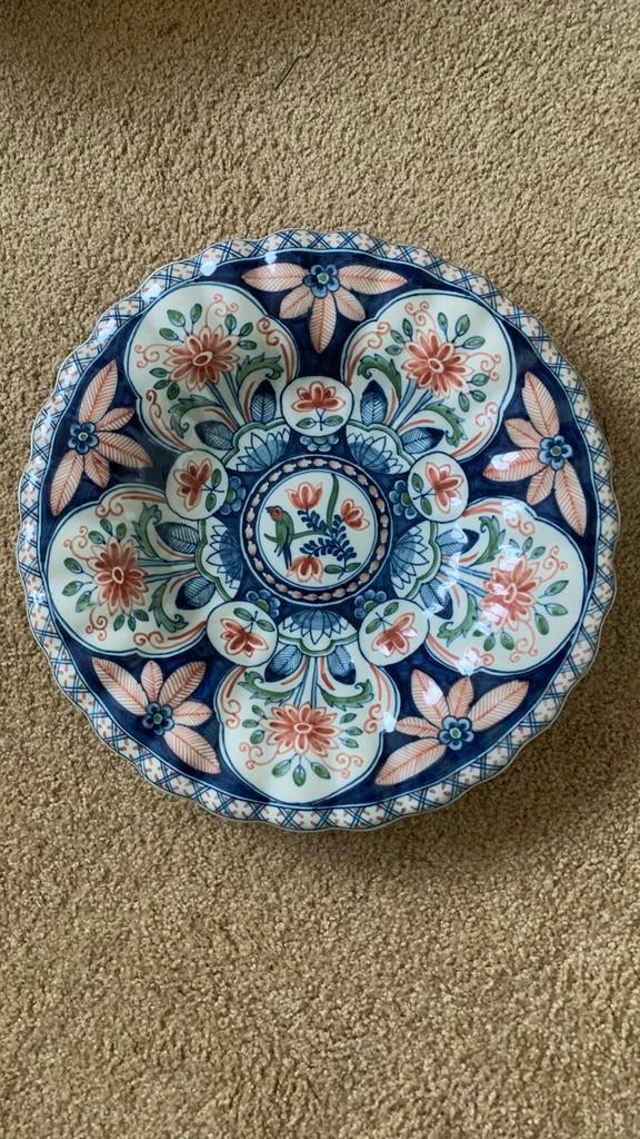 Handgeschilderd Tichelaar Makkum Sierbord, Huis en Inrichting, Ophalen, Gebruikt, Bord(en), Overige stijlen