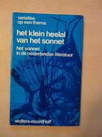 Drop & Steenbeek - Het klein heelal van het sonnet, Ophalen of Verzenden, Zo goed als nieuw