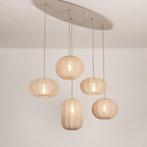 japandi taupe beige lampion hanglamp ovale tafel 120cm lamp, Huis en Inrichting, Lampen | Hanglampen, Ophalen of Verzenden, Nieuw