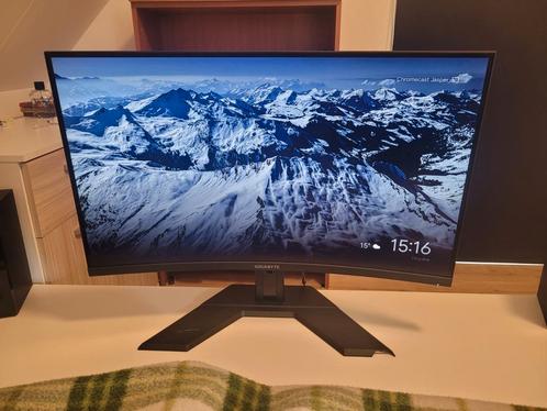 Gigabyte G32QC A 32" Quad HD 165Hz Curved Gaming monitor, Computers en Software, Monitoren, Zo goed als nieuw, 151 t/m 200 Hz