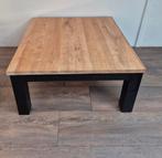 Vierkante houten salontafel, Huis en Inrichting, Ophalen, 50 tot 100 cm, Vierkant, 50 tot 100 cm