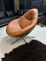 Lederen Label Hidde Soft fauteuil in cognac leer - als nieuw, Info@label.nl, 50 tot 75 cm, Ophalen, 1234ab