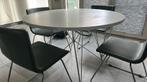 MAGIS TAVOLO XZ3 ROND + 4 ikea stoelen, Huis en Inrichting, Tafels | Eettafels, Ophalen, Rond, 50 tot 100 cm