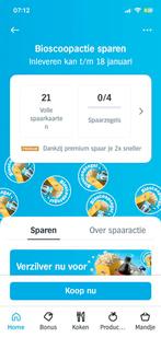 AH spaarkaart 2 e bioscoopkaartje gratis, Twee personen, Kortingskaartje