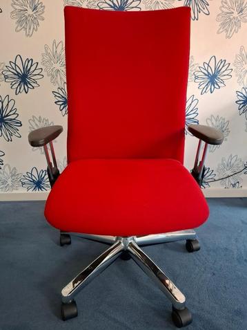 Bureaustoel rood instelbaar op 3 punten (1 of 2 stuks) beschikbaar voor biedingen