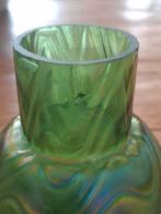 Art nouveau groen iriserend vaasje Kralik ca. 12 cm., Ophalen of Verzenden