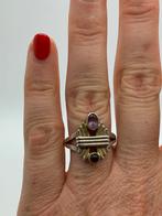 Z157 Prachtige zilveren modernist ring maat 17,5, Ophalen of Verzenden, Zo goed als nieuw, X, Met edelsteen
