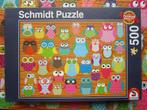 Schmidt puzzel - Uilen-Collage - 500 st., Ophalen of Verzenden, 500 t/m 1500 stukjes, Zo goed als nieuw, Legpuzzel