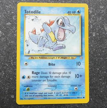 Pokemon kaart Neo Genesis Totodile 80/111 beschikbaar voor biedingen