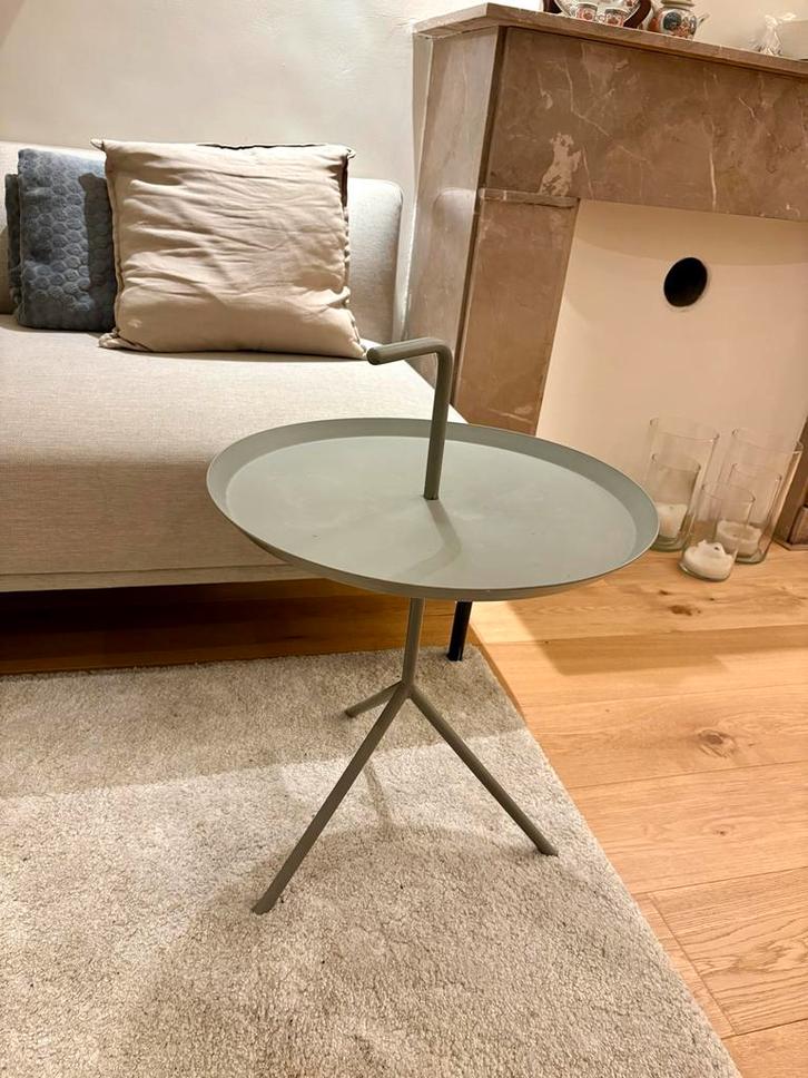 HAY DLM Bijzettafel - grijs, Huis en Inrichting, Tafels | Bijzettafels, Gebruikt, Rond, Ophalen