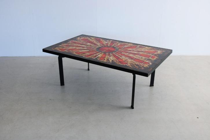 vintage xl coffee table | salontafel | Knud Michel | Deens, Huis en Inrichting, Tafels | Salontafels, Gebruikt, Rechthoekig, Metaal