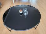 Mooie zwarte Salontafel (Zuiver Cupid XXL), 100 tot 150 cm, Rond, Zo goed als nieuw, Minder dan 50 cm