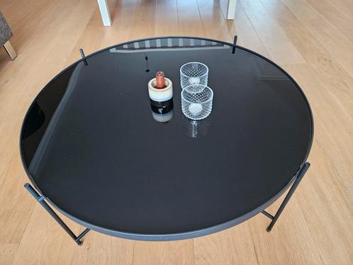 Mooie zwarte Salontafel (Zuiver Cupid XXL), Huis en Inrichting, Tafels | Salontafels, Zo goed als nieuw, Minder dan 50 cm, 50 tot 100 cm