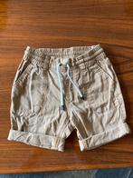 Beige linnen korte broek shorts mt 86, Ophalen of Verzenden, Gebruikt, Jongetje, Broekje