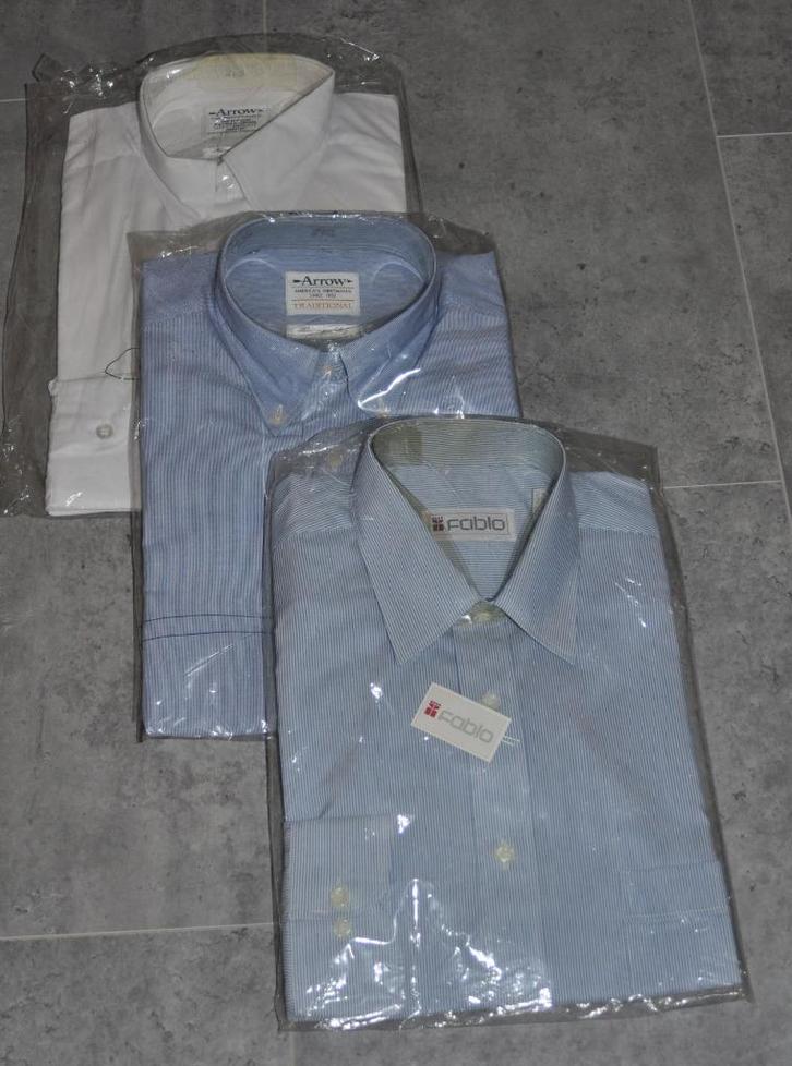 3st Overhemden – nieuw in verpakking – Mt 38, Kleding | Heren, Overhemden, Nieuw, Halswijdte 38 (S) of kleiner, Blauw, Ophalen of Verzenden