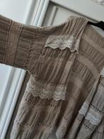Prachtig groot bohemian vest xL-xxl zand kleur met kant, Ophalen of Verzenden, Zo goed als nieuw, Maat 46/48 (XL) of groter, Beige