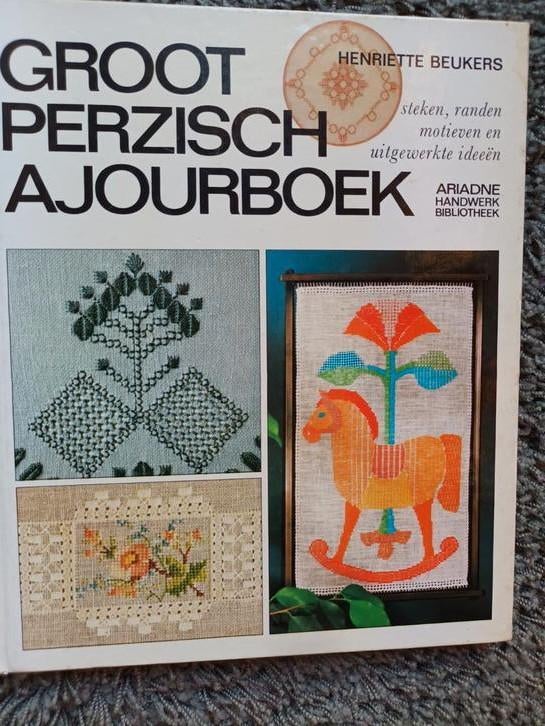 Perzisch ajour mooi boek, met hard kaft., Ophalen of Verzenden, Zo goed als nieuw, Handborduren, Patroon