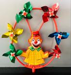 Vintage blikken clown windmolentje 1960’s ,legnoplast,Italy, Ophalen