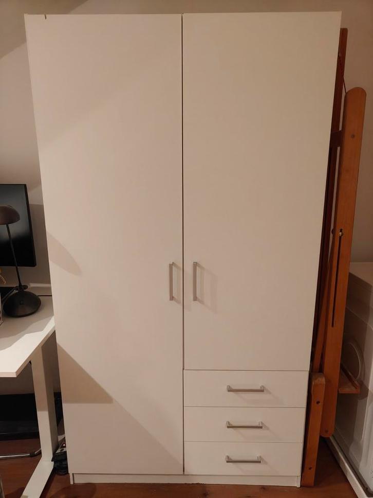 Witte kledingkast (95x175x50 cm) - Gratis af te halen!, Huis en Inrichting, Kasten | Kledingkasten, Gebruikt, 150 tot 200 cm, 50 tot 100 cm