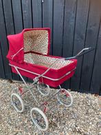 Rode jaren ‘70/‘80 poppenwagen, Kinderen en Baby's, Speelgoed | Poppen, Ophalen, Gebruikt, Babypop