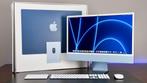 iMac 24 inch (2021) M1 – 8GB / 256GB – Blauw - Compleet, 256 GB, IMac, Zo goed als nieuw, Onbekend