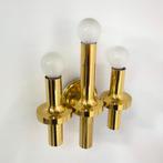 Messing design wandlampen Sciolari Italië mid century, Ophalen of Verzenden, Metaal