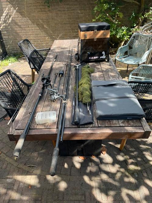 Complete karper hengel set, Watersport en Boten, Hengelsport | Karpervissen, Gebruikt, Ophalen
