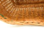 Vintage Rieten Mand met hengsel 49528, Huis en Inrichting, Ophalen of Verzenden, Gebruikt, Rechthoekig, Riet