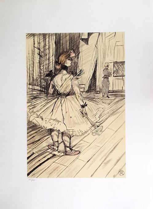 Henri Toulouse-Lautrec – Dans les coulisses - litho, Antiek en Kunst, Kunst | Litho's en Zeefdrukken, Ophalen of Verzenden