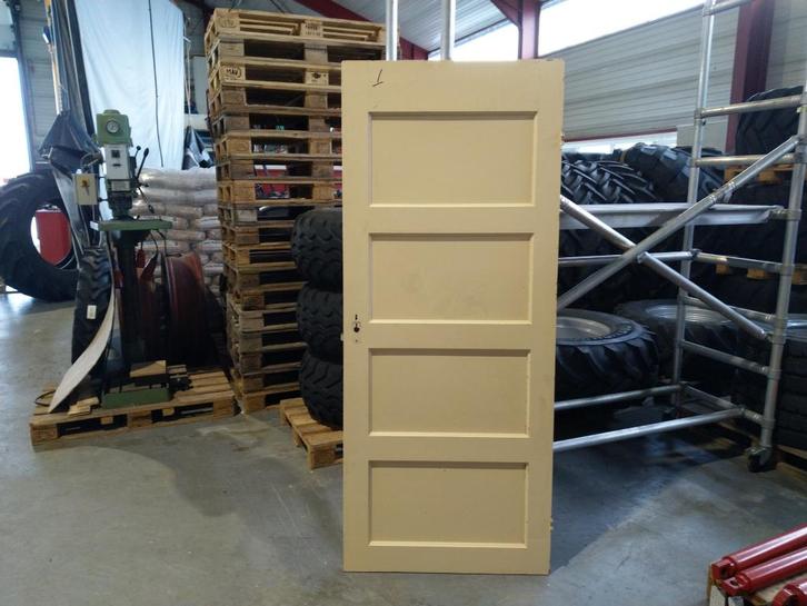 Oude paneeldeuren, Doe-het-zelf en Verbouw, Deuren en Horren, Gebruikt, Binnendeur, 200 tot 215 cm, 80 tot 100 cm, Hout