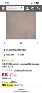 Keramische terras tegels 60x60 cm, Ophalen, 60 cm of meer, Nieuw, 10 m² of meer