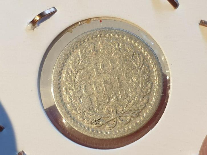 10 cent 1918 zilver nr.3 (4), Postzegels en Munten, Munten | Nederland, 10 cent, Koningin Wilhelmina, Zilver, Ophalen of Verzenden
