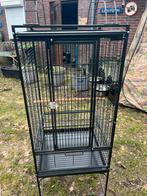 Kooi voor kleine papegaai., Ophalen, Gebruikt, Metaal, Vogelkooi