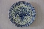 Wandbord Bloemmotieven Delft blauw, Ophalen of Verzenden