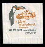 suikerzakje 823 v.d. Valk's 14 Motel Westerbroek Westerbroek, Ophalen of Verzenden, Nederland