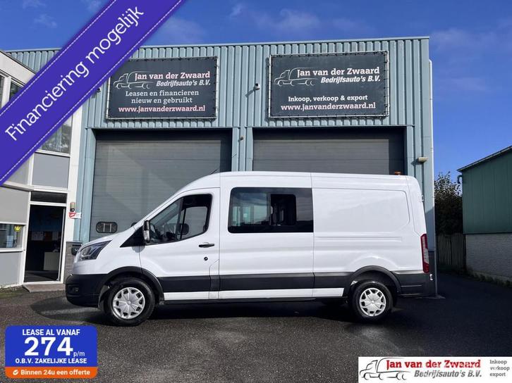 Ford Transit 350 2.0 TDCI Euro 6 L3H2 Ambiente Dubbele Cabin, Auto's, Bestelauto's, Particulier, Te koop, ABS, Achteruitrijcamera