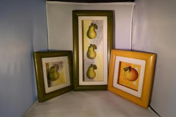 3d schilderij appel en peren beschikbaar voor biedingen