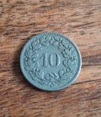 Zwitserse 10 Rappen munt 1913 – Confœderatio Helvetica, Postzegels en Munten, Munten | Europa | Niet-Euromunten, Ophalen of Verzenden