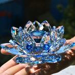 Kristallen Lotus Bloem / Decor Glas Fengshui Sier Beeld, Antiek en Kunst, Antiek | Glas en Kristal, Verzenden