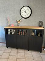 Dressoir Besra Ikea zwartbruin, Ophalen, Met deur(en), 150 tot 200 cm, Eikenhout