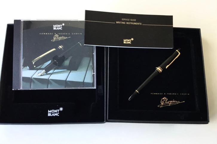 Montblanc Meisterstück Classique 145 (Gold trim) vulpen (M), Verzamelen, Pennenverzamelingen, Zo goed als nieuw, Vulpen, Mont Blanc