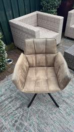 Prachtige mosgroene draaistoelen 4 stuks 55x55, Huis en Inrichting, Fauteuils, Ophalen, Zo goed als nieuw, 75 tot 100 cm