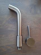 Inbouwwastafelkraan, gun metal, nieuw., Ophalen of Verzenden, Zo goed als nieuw