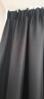 Zwarte gordijnen 245x235, Huis en Inrichting, Ophalen, Gebruikt, 200 cm of meer, Zwart